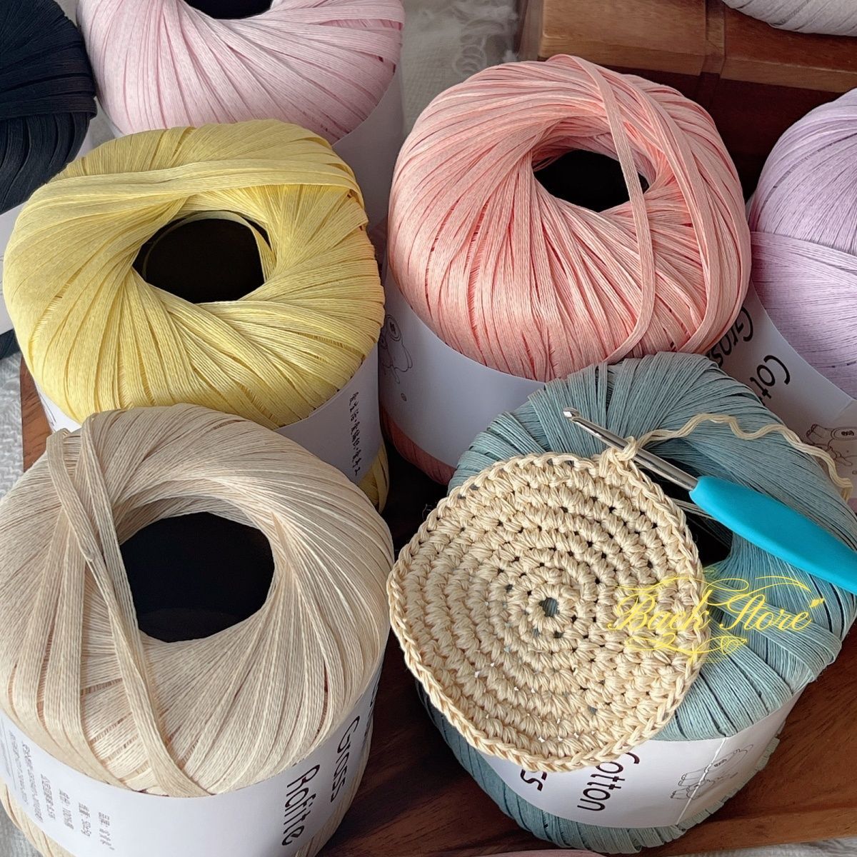 Crochet Bag Raffia - 102 メートル/ロールマルチカラーラフィア糸 DIY 手編み夏サンハットビーチバッグかぎ針編みパーティーギフトラッピングロープ糸