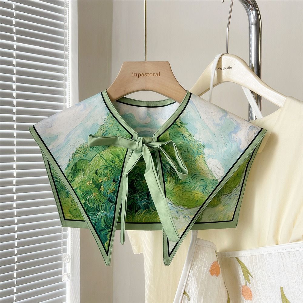 女性の花柄の偽の襟,取り外し可能なヴィンテージシャツ,ショル - Blouse Off Shoulder のレビューと価格