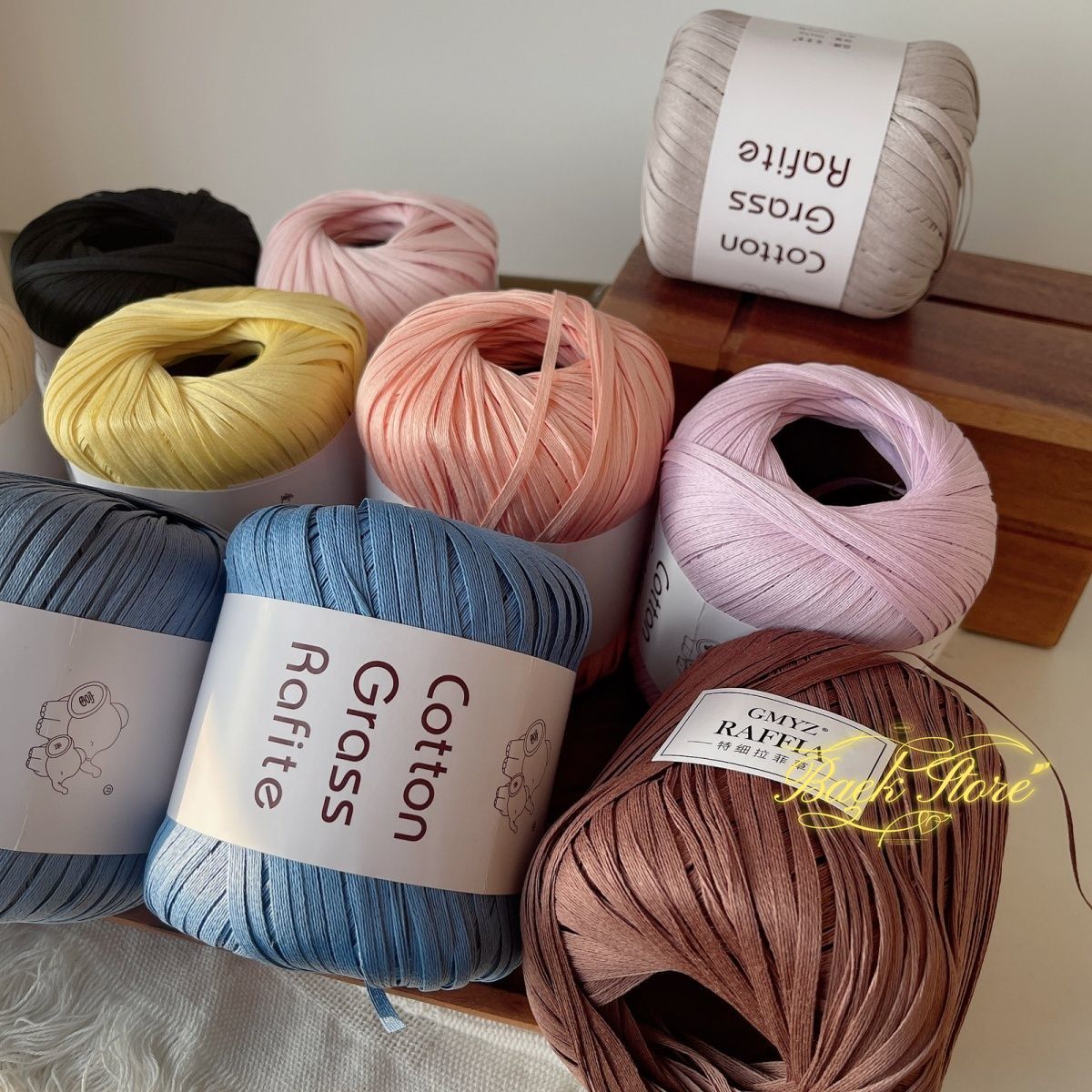 102 メートル/ロールマルチカラーラフィア糸 DIY 手編 - Crochet Bag Raffia のレビューと価格