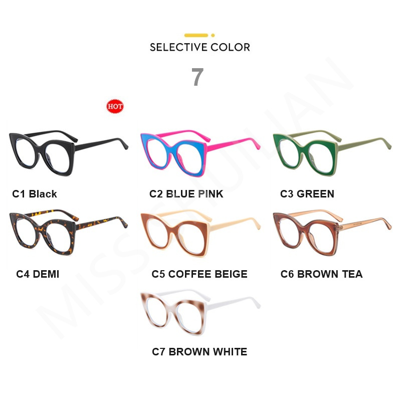 新しいファッショナブルな女性用メガネトレンド、女性用アイウェ - Sunglasses Cat Eye のレビューと価格