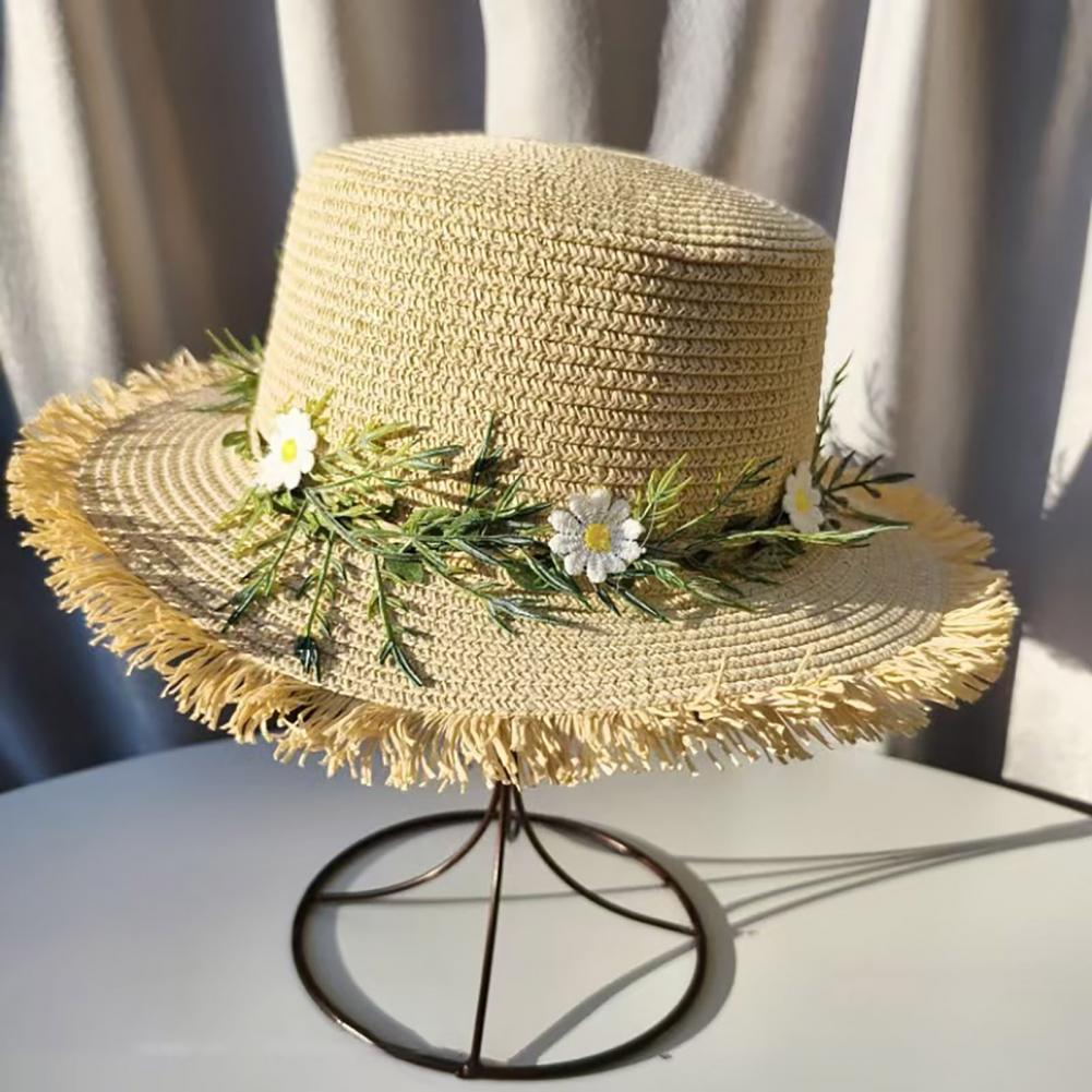 軽量織りわら帽子 ワイドブリムフロッピーハット - 菊の花輪 - Hat Floppy Wide のレビューと価格