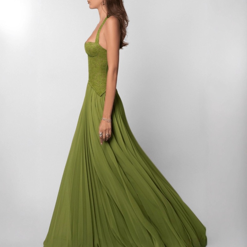 セクシーなローカットホルターネックマキシドレス、女性用バック - Maxi Dress Halter のレビューと価格